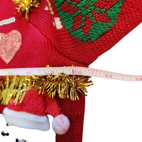 Merry Everything Christmas sweater ugly Xmas size S - Picture 5 of 8